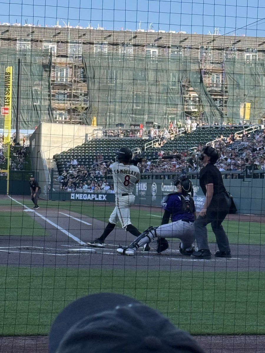 ConnorEwald's tweet photo. @Castellani2014 @TigersJUK Old friend alert playing for the Salt Lake Bees tonight. https://t.co/CpNcZikGIh