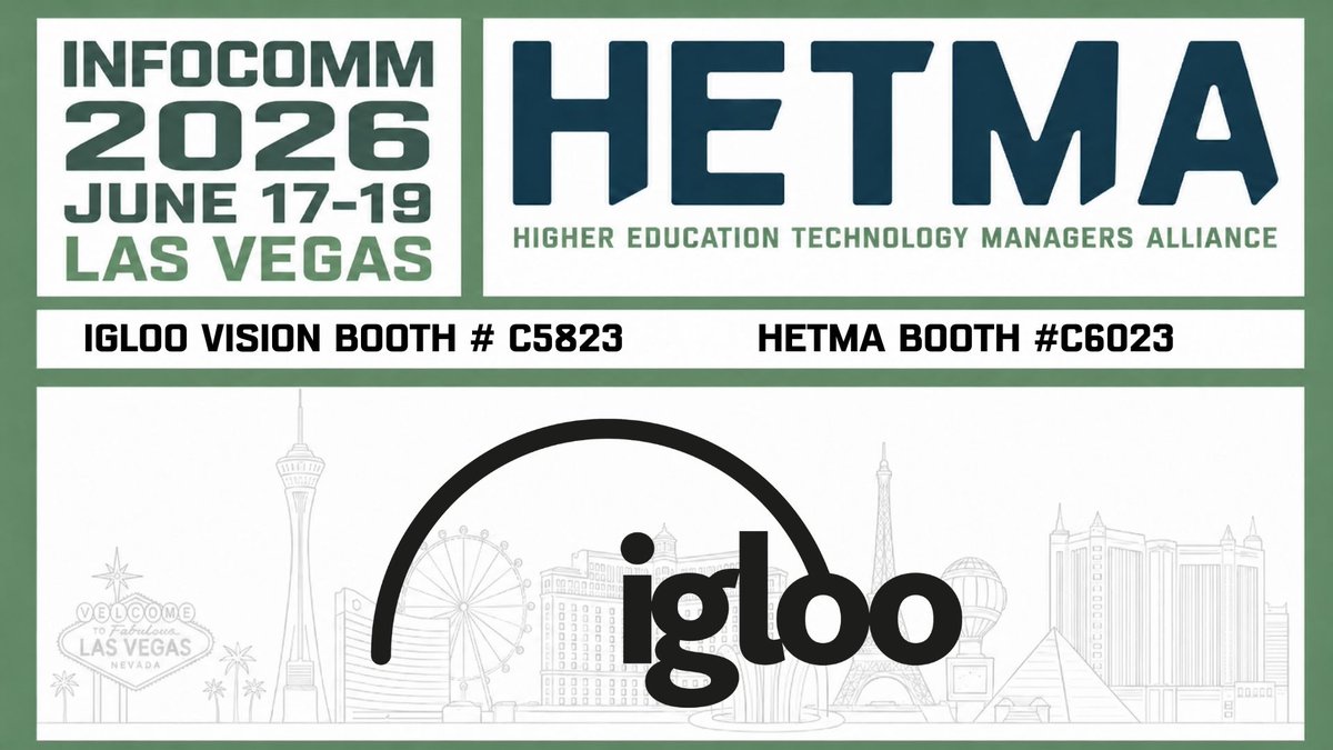 HETMA_org's tweet photo. Immersive spaces work better when they are not treated like a specialty room only one department knows how to use. The more interesting question for higher ed is whether the space can support real teaching workflows across campus.

@IglooVision is bringing its Igloo Immersive Classroom to InfoComm 2026, powered by Igloo Core Engine 2.0. The booth will show shared, headset-free immersive learning for simulation, virtual field trips, design visualization, student content creation, and multi-Igloo collaboration. For teams thinking about flexible immersive spaces that can serve more than one program or use case, this is worth seeing in person.

Find Igloo Vision at Booth C5823.

#HETMA #InfoComm2026 #AVTweeps