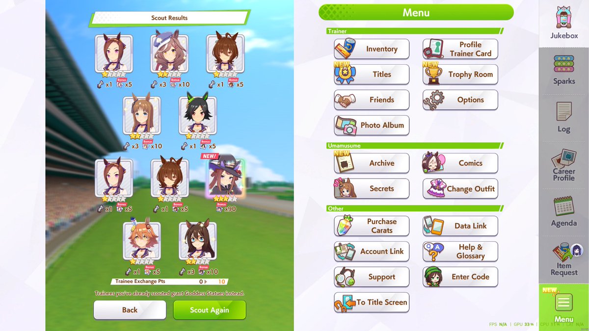 TebbleOP's tweet photo. Streamer luck I got #SweepTosho in @umamusume_eng on the first 10-pull! https://t.co/WbZxOdv3Qc