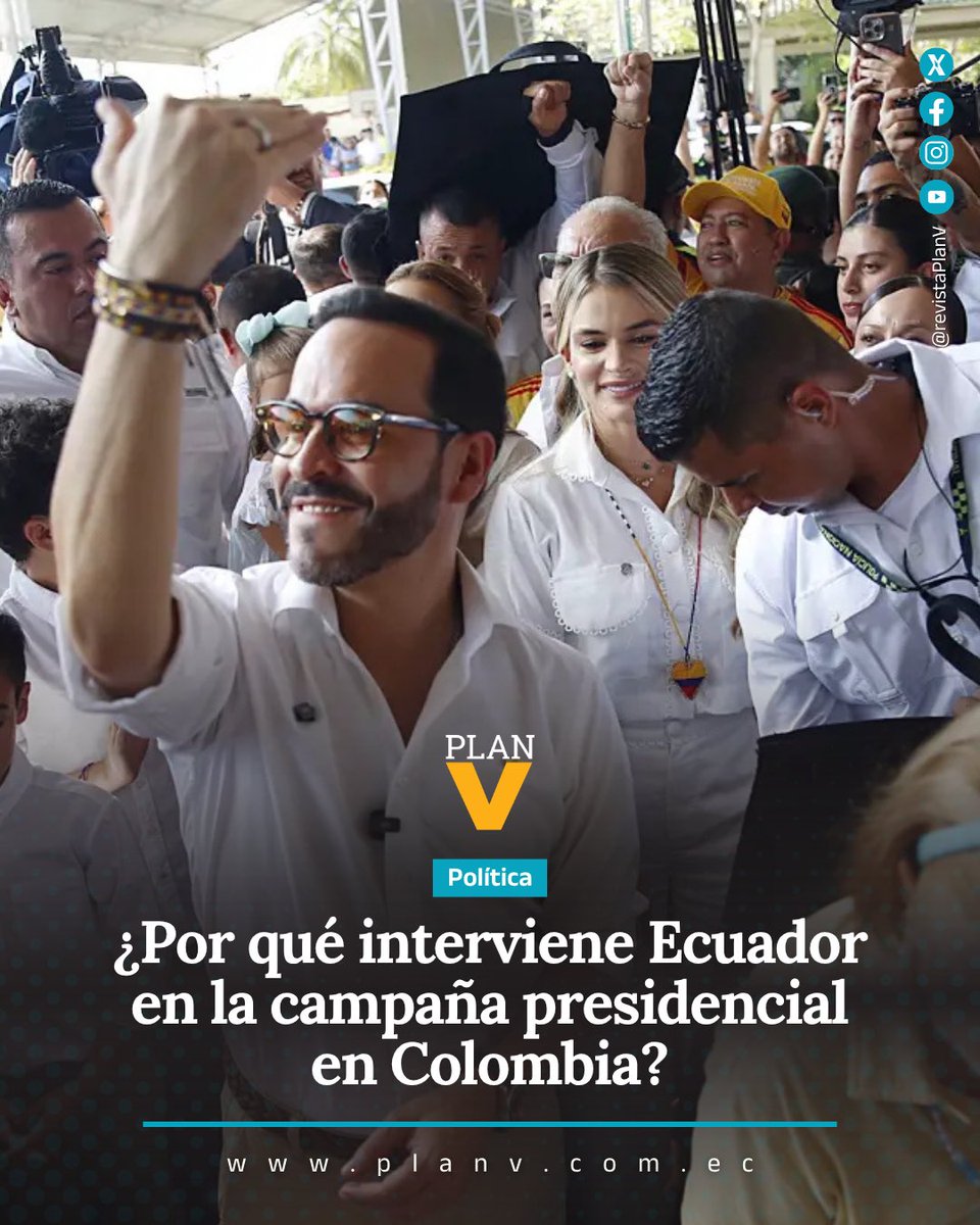 revistaPlanV's tweet photo. #Política | La señal es inequívoca: Ecuador dejó de actuar como vecino institucional y pasó a operar como actor lateral de la campaña colombiana. Un #análisis de @gustavoisch. https://t.co/1aimOCgEOR https://t.co/DpACH2Le2r