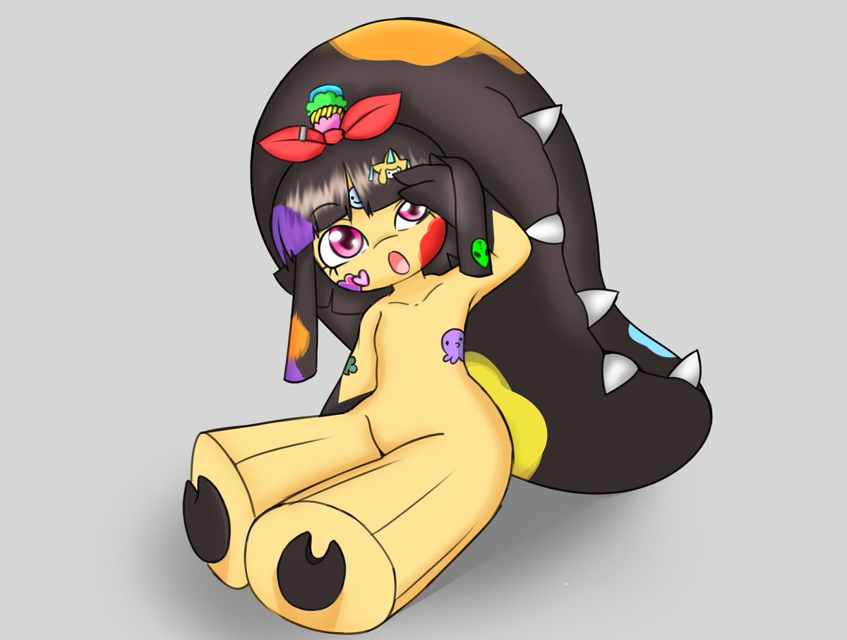 battycakez_'s tweet photo. Alloy likes to get creative sometimes... guess who gets to clean up afterwards.

#pokemon #oc #pokemonoc #art #mawile #braixen https://t.co/LbML695Qfm