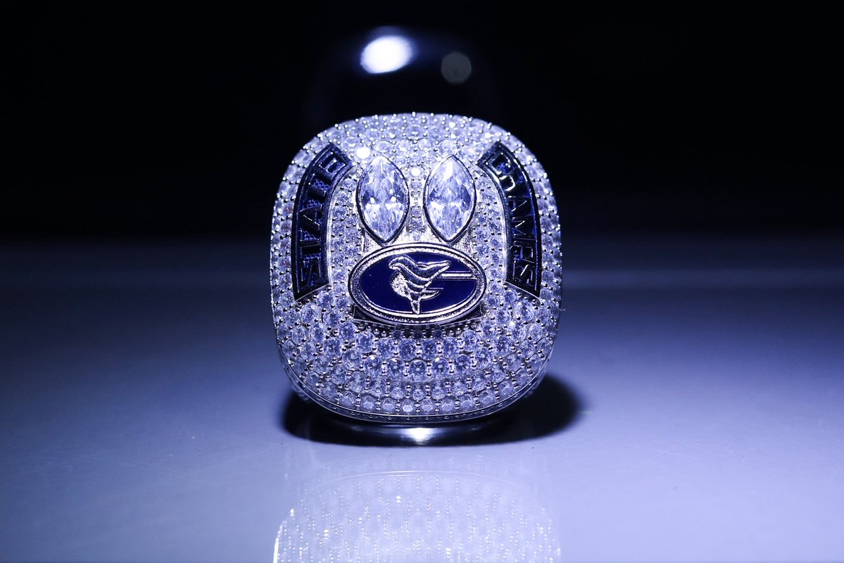 grimsleyfb's tweet photo. 💍💍 2025 7A State Championship rings are here! We had an amazing ring ceremony to celebrate the back to back state championships https://t.co/Pjuy9A9P8K