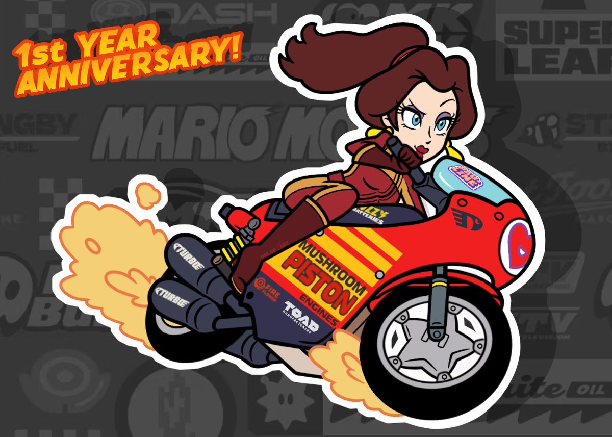ooneupart's tweet photo. Aero Pauline 2D art to celebrate the anniversary of Mario Kart World 🏁✨ https://t.co/OaLITYwJwG