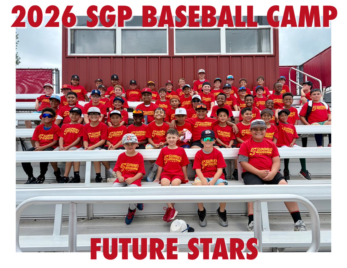 SGPBaseball's tweet photo. Great week at SGP Baseball Camp!

Shoutout to our 100+ campers, coaches, and current players for making it an awesome week at Warrior Field.

Unfortunately, today���s storm kept us from getting our afternoon session photo, but we’re grateful for a fantastic camp.

#wtid👌 https://t.co/IZWvG2buEE