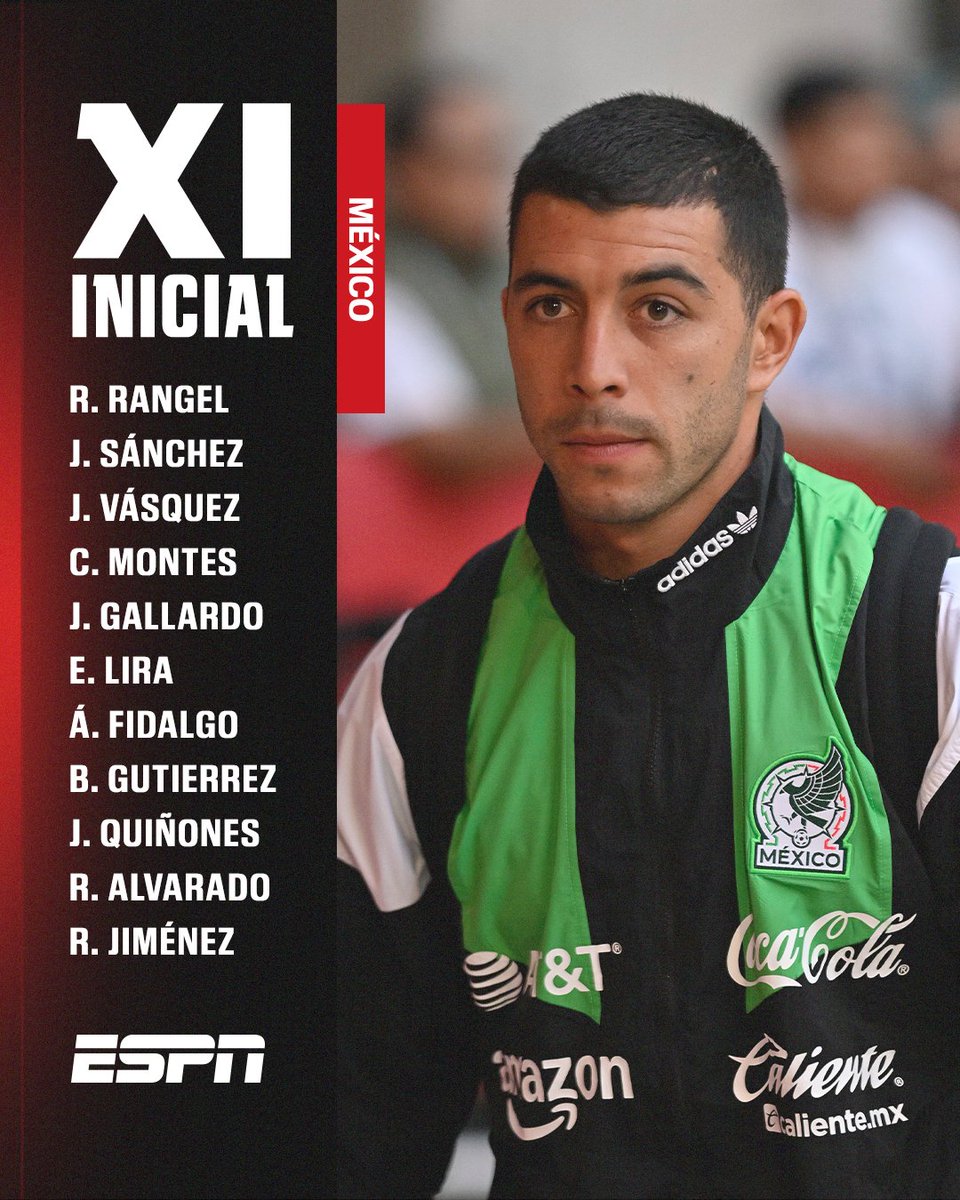 ESPNmx's tweet photo. ¡LA ÚLTIMA ALINEACIÓN PREVIO AL MUNDIAL! 🙌

El Vasco eligió su XI para el duelo ante Serbia, último juego de preparación...⚽🇲🇽

¿Será la misma con la que debutará el Tri en el Mundial?👀 https://t.co/wwERFV8RSc