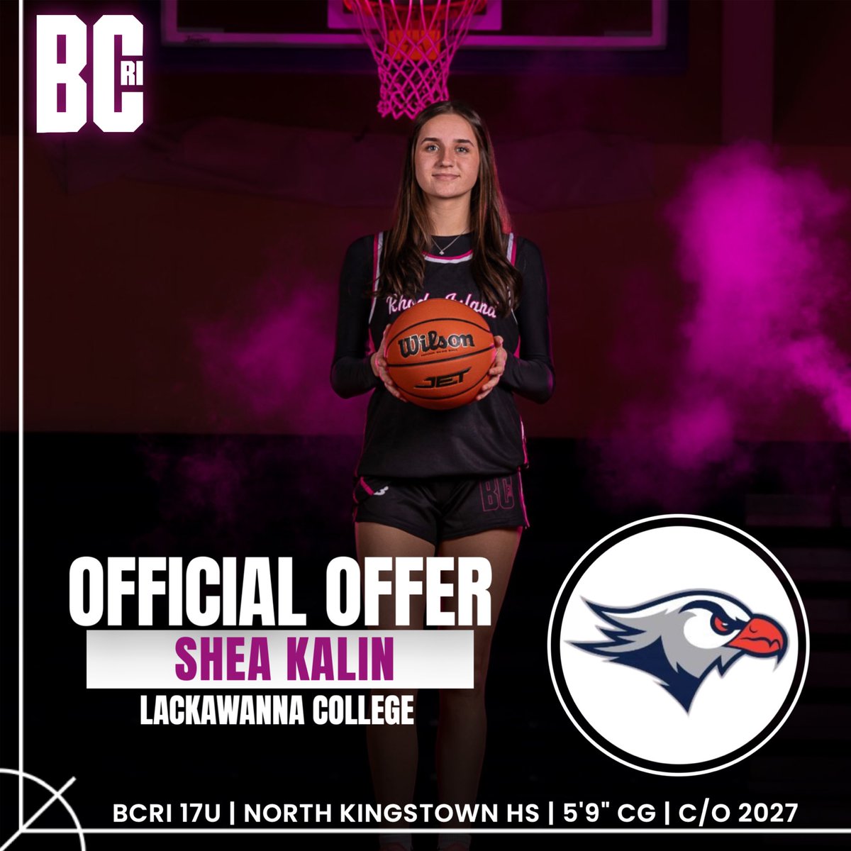 BCRI_'s tweet photo. Congratulations to BCRI &amp; North Kingstown 2027 5'9” CG, Shea Kalin on receiving an offer from D2 Lackawanna College!

@shea_kalin https://t.co/FUAj1irQMZ