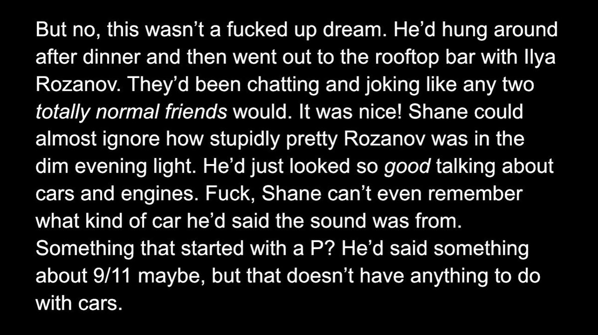 hellaleg's tweet photo. shane hollander knows nothing about cars confirmed https://t.co/DGAtCWe6AJ