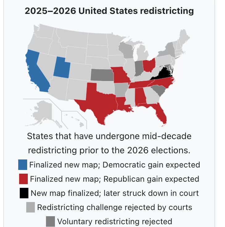 Sizzlr7's tweet photo. @CliffYablo @adottodn @umichvoter You can’t gerrymander the senate and house projections are a tossup due to Republicans gerrymandering more than democrats. Dems were projected to win before that. CA is the only democrat controlled state that will have a new gerrymandered map and that was voted by the people. https://t.co/KkCcexcy3k