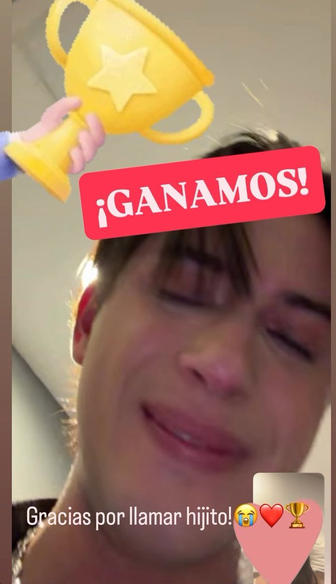 aramburupics's tweet photo. [📱] Alejandro's mom updated her ig stories with a video call screenshot of him crying happy tears after santos bravos' win!

: thanks for calling son! 😭❤️🏆

#ALEJANDRO #SANTOSBRAVOS https://t.co/lDu4aetReA