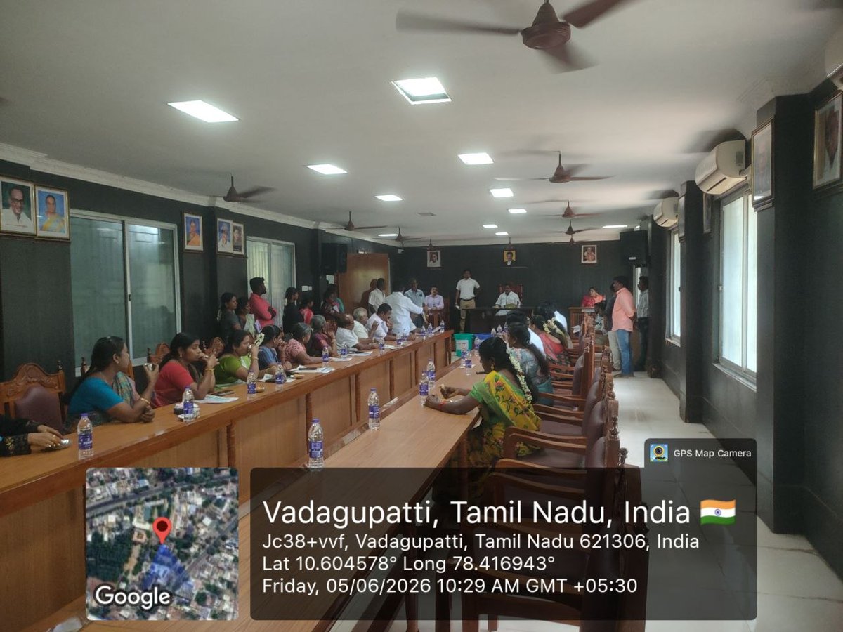 MANAPPARAIMUNI2's tweet photo. தூய்மை இந்தியா 2.O திட்டம் தொடர்பாக 05.06.2026 அன்று உலக சுற்றுச்சூழல் தினம் "உலகளாவிய அழைப்பு" என்ற பெயரில் சிறப்பு நகர்மன்ற கூட்டம் நடைபெற்றது
#wED2026
#SwachhaBharat
@SwachhBharatGov https://t.co/EL6JDcXyZD