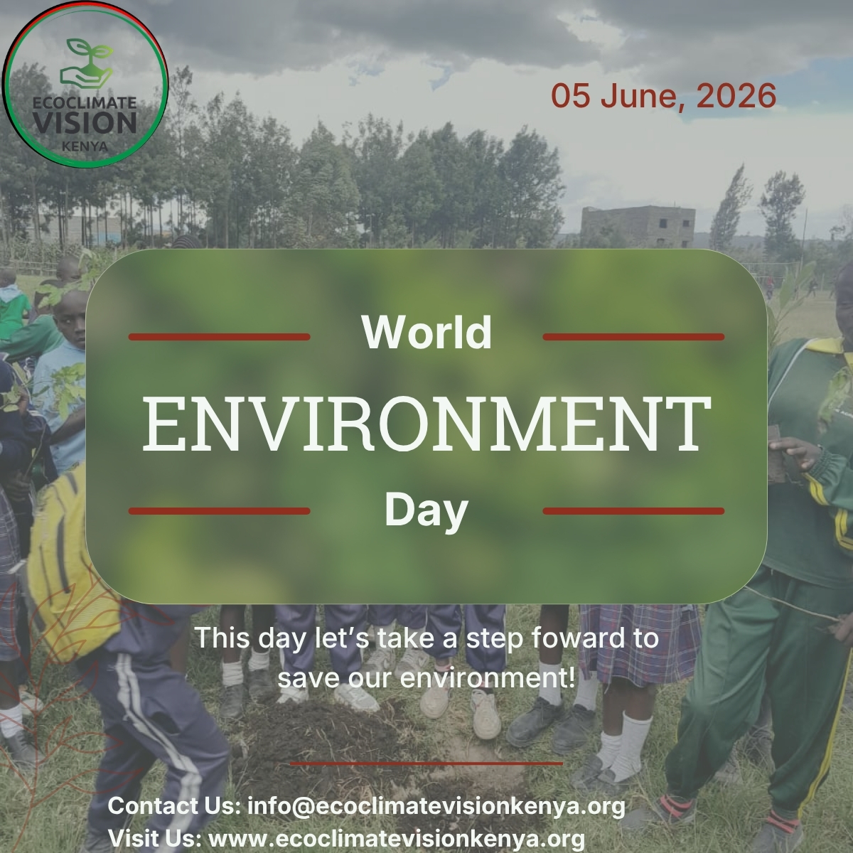 EcoclimateKenya's tweet photo. This #WorldEnvironmentDay, we are reminded that protecting our environment is not a one-day commitment but a shared responsibility.
Every climate-conscious choice brings us closer to a more #sustainable future.
Let's turn awareness into action.
 #ClimateAction https://t.co/Emoz2ElInb