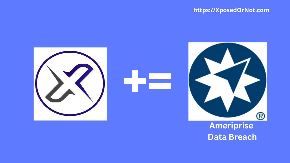 XposedOrNot's tweet photo. @XposedOrNot  += Ameriprise Financial Data Breach

The Ameriprise Financial #databreach occurred in March 2026, when the financial services firm was targeted by the ShinyHunters group, with data later published that exposed 500K unique email addresses and associated personal information.