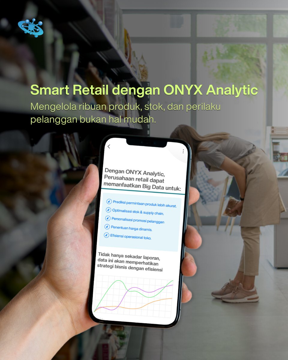 onyxbdp's tweet photo. Smart Retail dimulai dari data yang tepat.
#DataIsYourFuture #ONYXBDP #DataAnalytics #DataScience #BigData https://t.co/vh3OTN7V1L