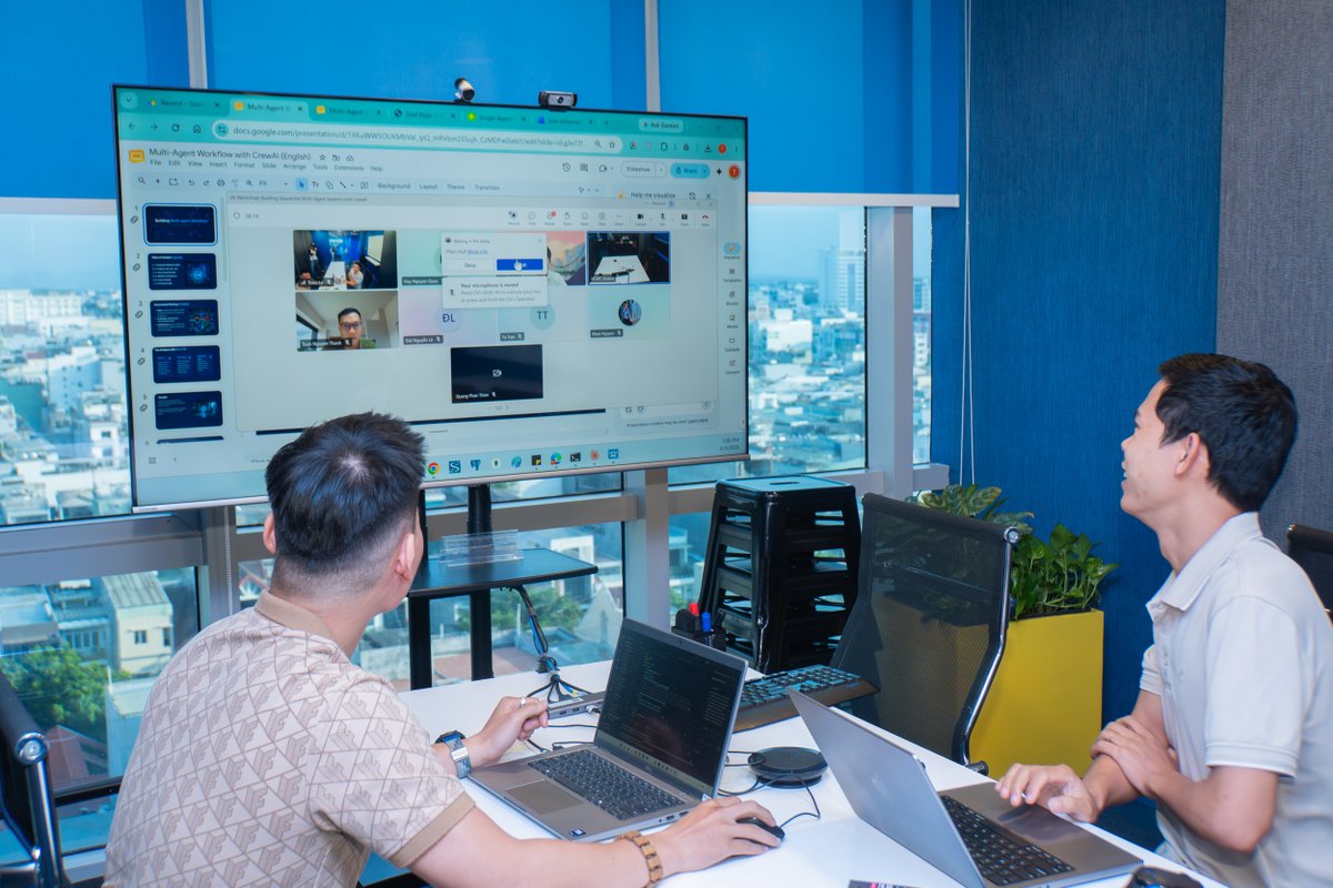 AxonActiveVN's tweet photo. 🚀 Monthly AI Workshop
Building Sequential Multi-Agent Systems with CrewAI 🤖

A great session exploring how to design smarter AI-powered workflows and multi-agent systems.
See you at the next one!

#AxonActive #AIEngineering #CrewAI #MultiAgentSystems https://t.co/dR3EqUAoR7