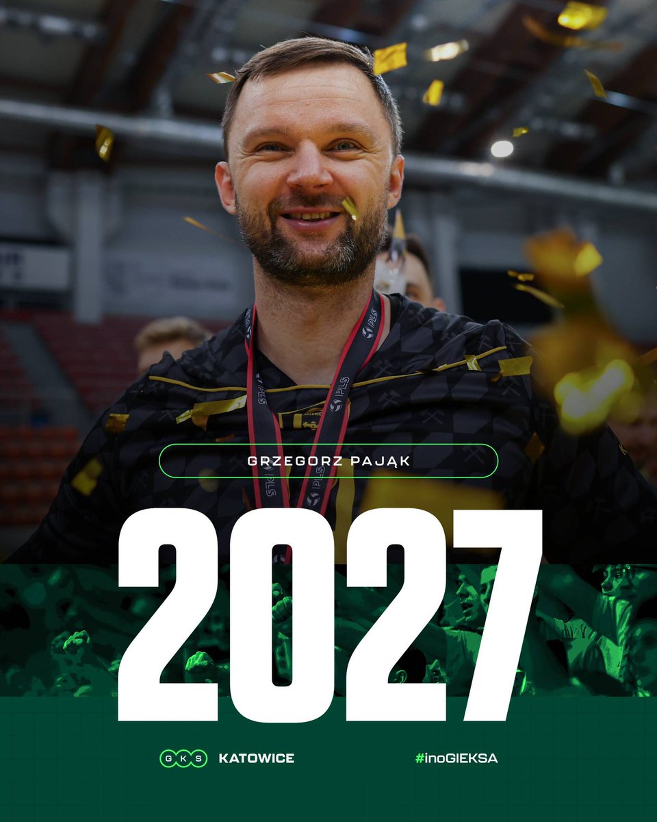 GKSSiatkowka's tweet photo. Ogłaszanie składu GKS-u na kolejny sezon rozpoczynamy od kapitana. Grzegorz Pająk zostaje z nami 🙌

#inoGIEKSA 🔗 https://t.co/fp907S0hbP https://t.co/y5lmechuw7
