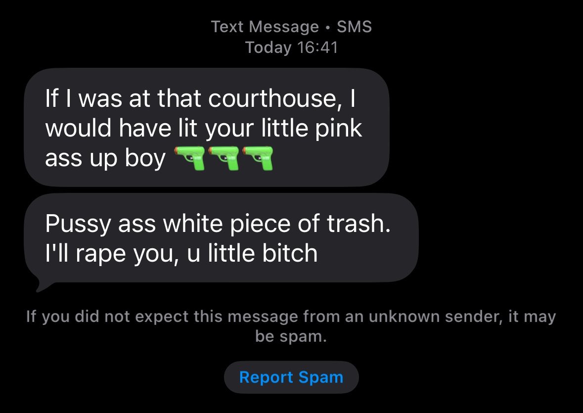 AbeTheShinzo's tweet photo. Death and rape threat I received over text https://t.co/dXTpZcBp4l