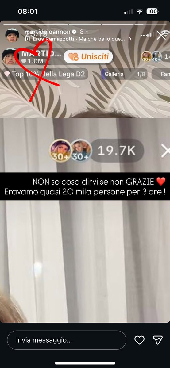 _giulsz's tweet photo. vediamo che scusa si inventeranno ora per i quasi 20k collegati in diretta 💀 l'invidia vi divora https://t.co/n8ETQIWnr9