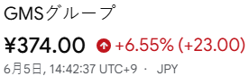 sachaepi's tweet photo. 今日言った通りやろ、GMSグループ（544A）🔥
しっかり資金入って、+6%急伸📈
こういうのは結局、出来高とタイミングやな。 https://t.co/8lPmxdtkQO