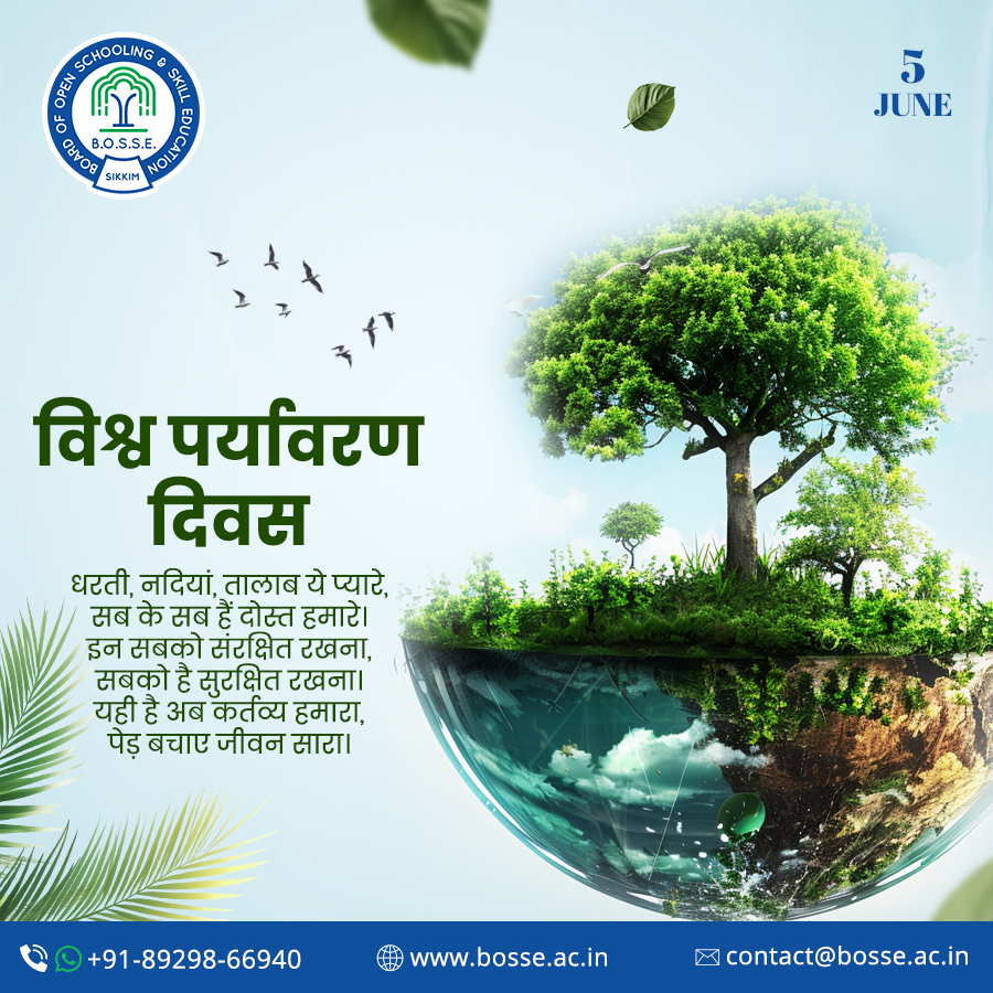 BosseSikkim's tweet photo. 🌍 On this World Environment Day, let's unite to protect our planet, conserve natural resources, and create a greener, cleaner, and more sustainable future for generations to come. 🌱💚
#WorldEnvironmentDay #GoGreen #Sustainability #GreenFuture #ClimateAction #BOSSE #openboard https://t.co/VFe8gHKQcI