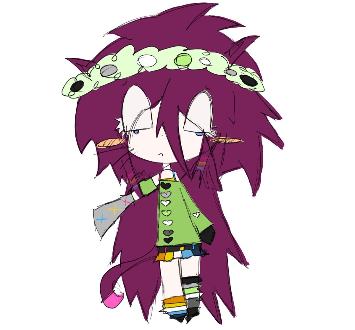 dandere cat girl 666 tweet media