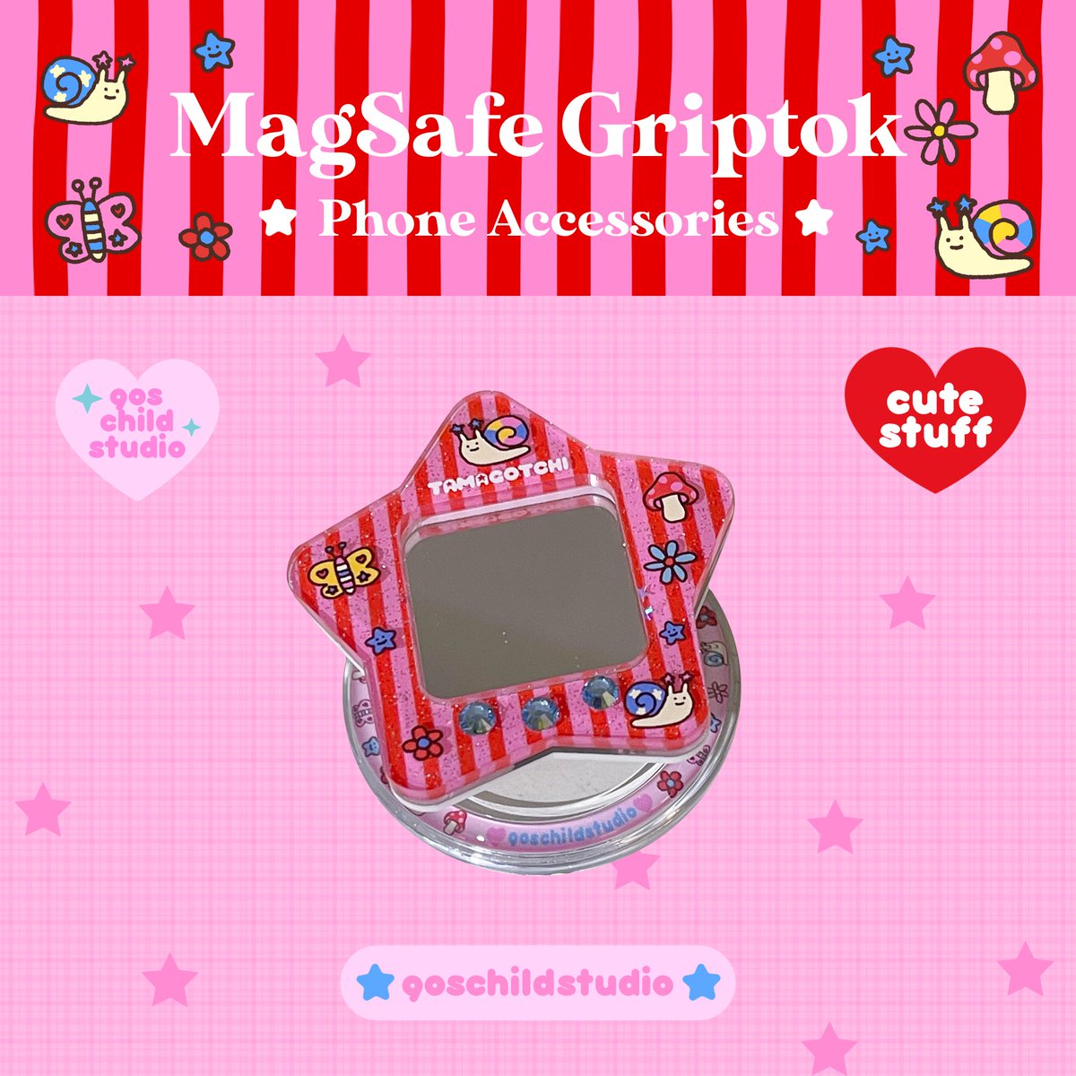 90schildstudio's tweet photo. MagSafe Griptok รุ่นนี้เลย!🌟 น่ารักทุกลาย ทุกสี ลายใหม่เจอกันเร็วๆนี้นะคะ🫶🏻💖 https://t.co/OLZXg6bfwB