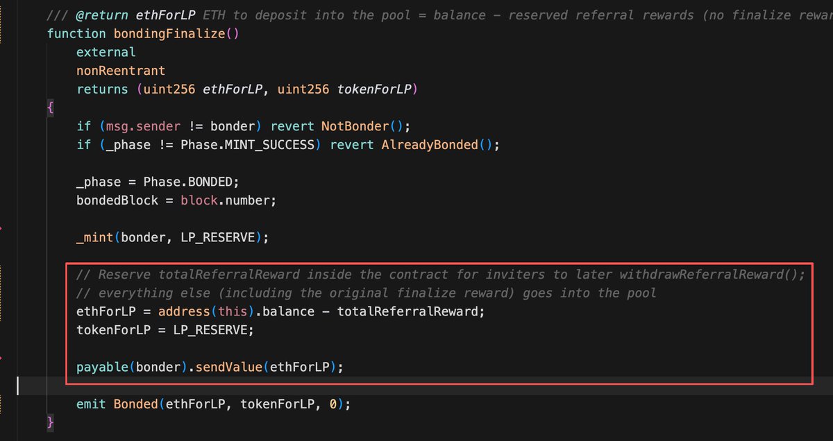 Burn_Hook's tweet photo. 🔥 Special Clarification 🔥

The contract code is fully open-source and verifiable!

Once the 140 ETH cap is reached, after deducting a maximum 15% referral fee, all remaining ETH will be paired with 7M BURN to form LP and enter the pool. LP ownership will be sent to 0xdead. https://t.co/5lMeleM1Oz