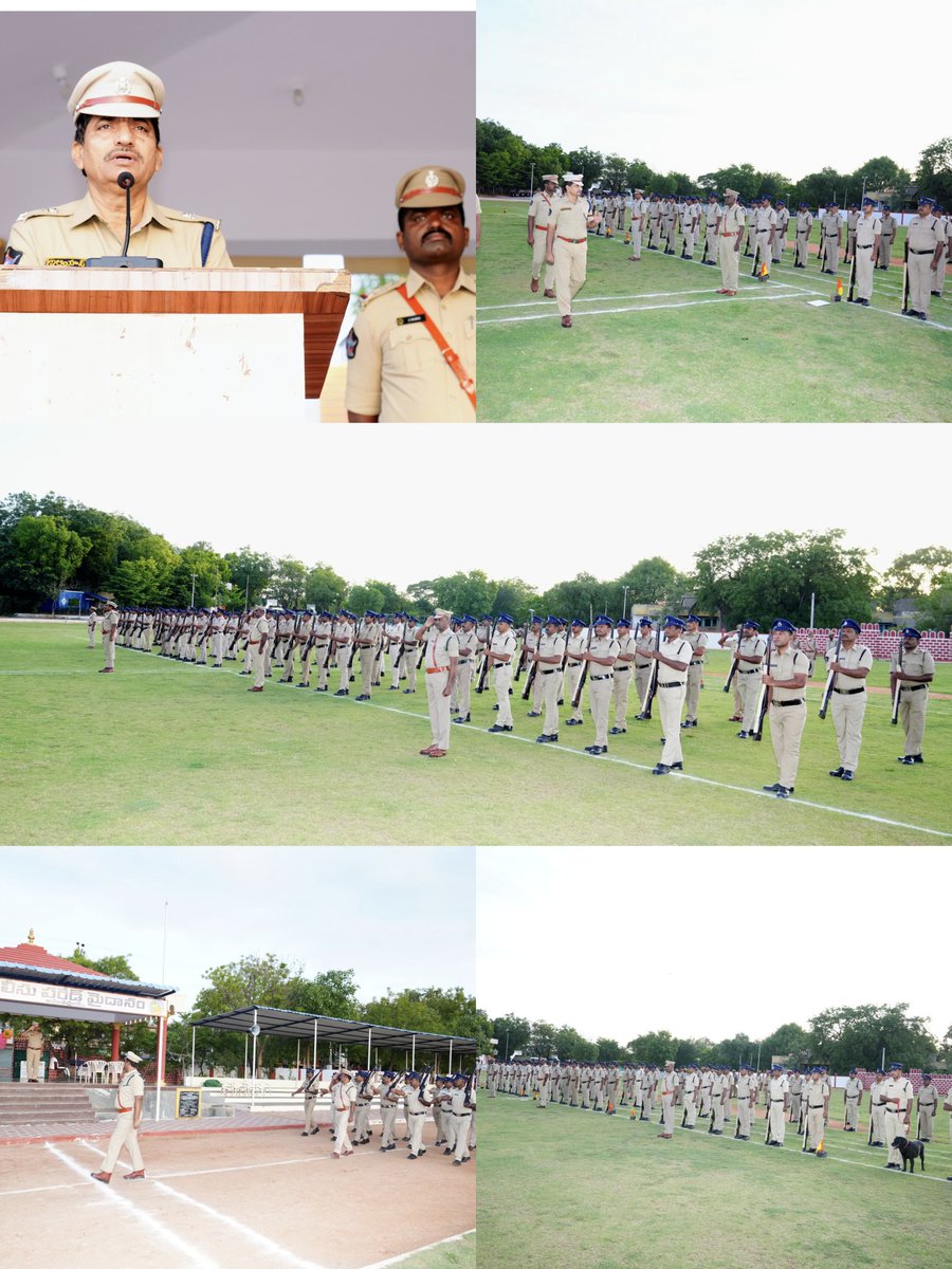 AnantapurPolice's tweet photo. జిల్లా ఎస్పీ శ్రీ పి. జగదీష్, IPS గారి ఆదేశాలతో ఘనంగా శుక్రవారం స్టాఫ్ పరేడ్ నిర్వహణ.​జిల్లా పోలీస్ పరేడ్ మైదానంలో ఏఆర్ సిబ్బందికి సెరిమోనియల్ పరేడ్ ప్రాక్టీస్.
@APPOLICE100
#AnantapurPolice
#FridayStaffParade
#PoliceDiscipline
#CeremonialParade
#PoliceTraining 🫡🚔 https://t.co/bEZwg0UxDY
