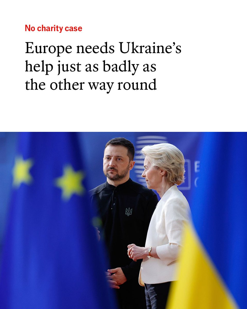 TheEconomist's tweet photo. Europe must act quickly to defend itself in an increasingly hostile world. Register for free to learn why the priority must be to speed up the accession process for Ukraine  https://t.co/baqQHh6ko8

Photo: AP https://t.co/4rujhbU1Qw
