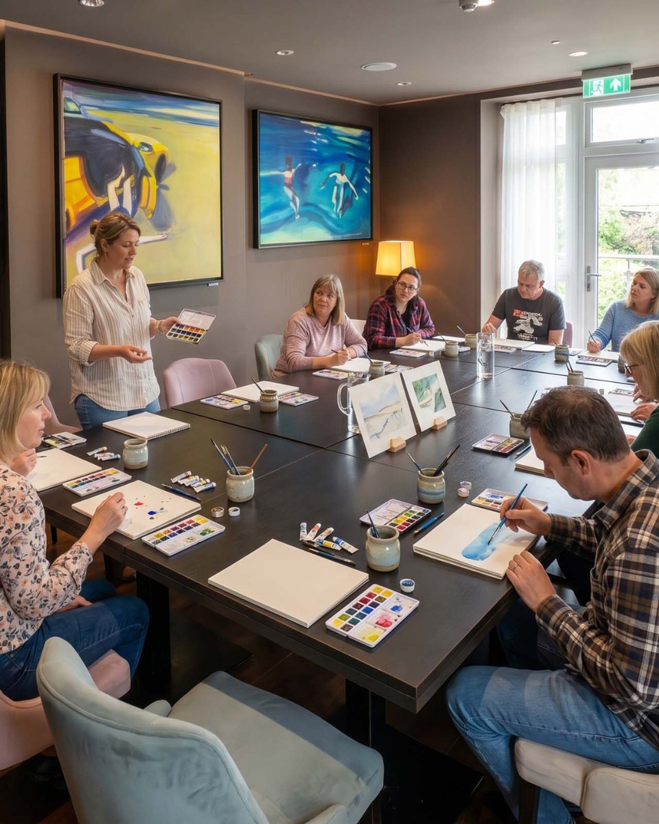 TwrYFelin's tweet photo. Our light-filled multifunction space offers room to think, create and connect, with terrace access for relaxed sunny breaks and contemporary artwork surrounding the space.

Find out more - https://t.co/u6poT8Iw1I

#twryfelinhotel #stdavids #pembrokeshire #meetingroom https://t.co/GfopmzylDh