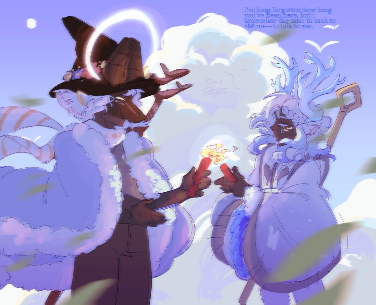 littlewitch_kio's tweet photo. a gift from @astasflight.

i wanted this to be my last sky post. i am tired of the game, the company, and the community. but in my time here, i've met a lot of wonderful people who made me who i am now. they were and always will be the best part of sky. thank you for everything. https://t.co/bKG1byElsY
