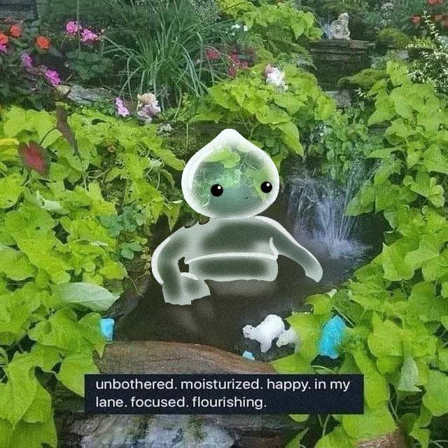 bi0nics's tweet photo. weekend is nigh. 

take a break, again. moisturize, touch grass and be happy 

gPiP https://t.co/4Qjd1rdCIx