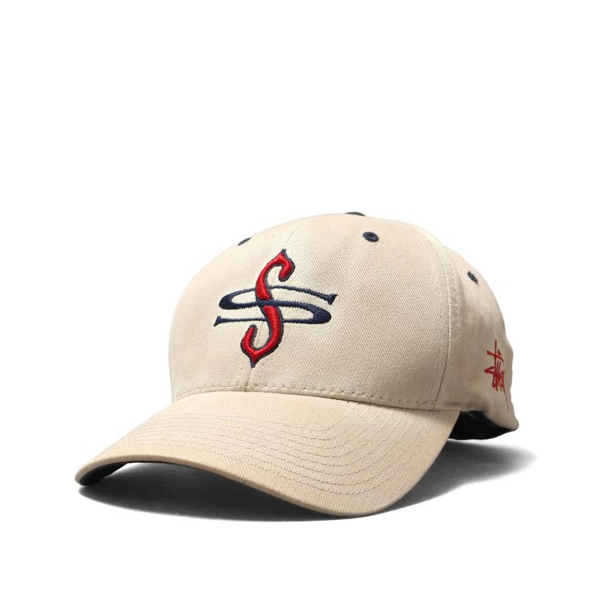 Stussy 90s Navy-Tag SS-Logo CAP BEIGE / STS2251 | MFC STORE 