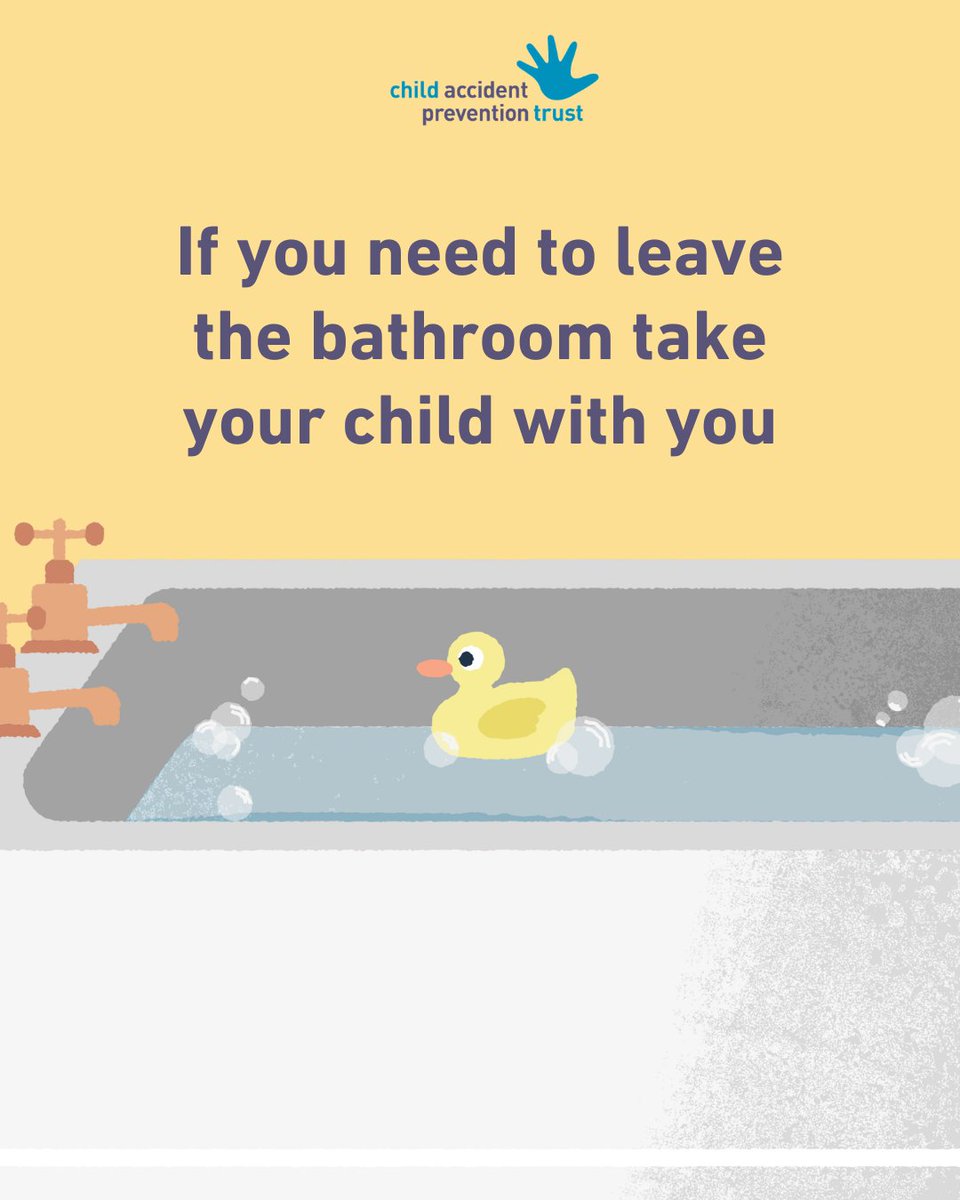 CAPTcharity's tweet photo. If you pop out, even to grab a towel, and your child goes under the water, you won’t hear it. Drowning is silent. And can happen very quickly.

Learn more: https://t.co/WcxmcsmGZt

 #ChildSafetyWeek #ChildSafety #BabySafety #BabyBathTime https://t.co/iurvrMkMJ2