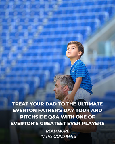 scousescene's tweet photo. Everton have announced an exclusive Father's Day stadium tour package featuring an interactive pitchside session with one of the most renwoed players in the club's history. https://t.co/PLjQDZsfeC