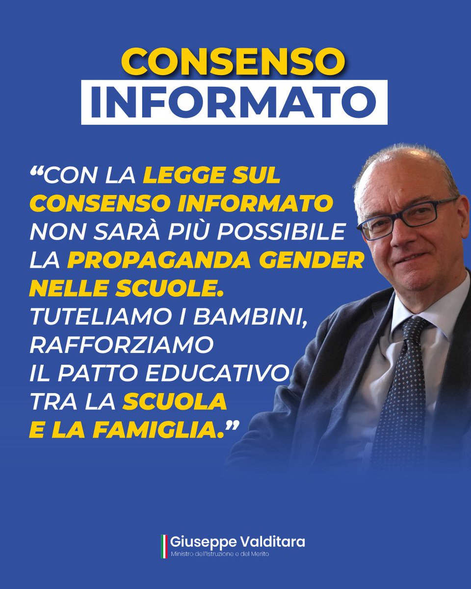 Giuseppe Valditara tweet media
