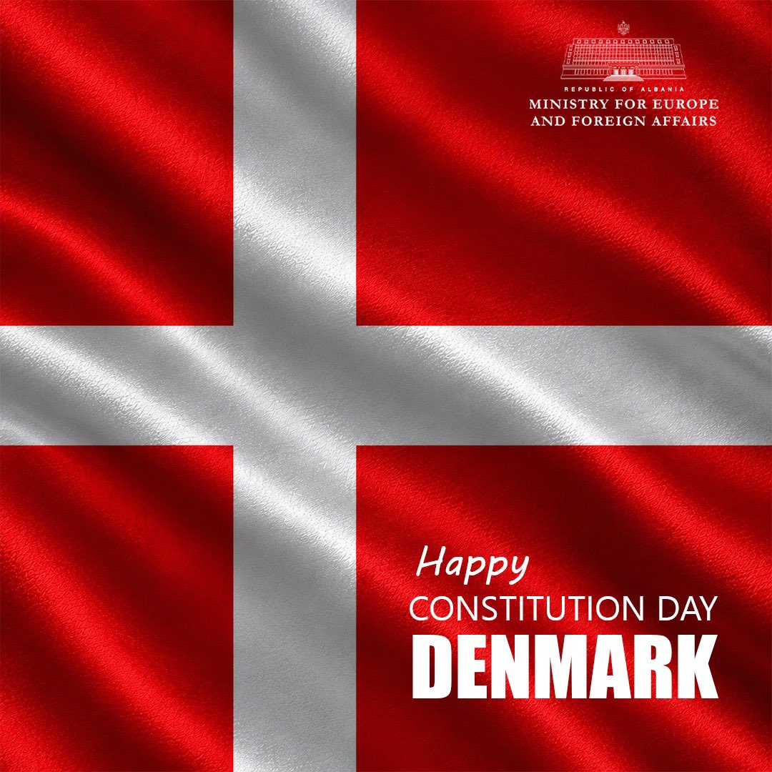AlbanianDiplo's tweet photo. On the occasion of Grundlovsdag, Albania extends its warmest wishes to the Kingdom of Denmark and its people.

Albania and Denmark are allies united by shared values, cooperation within NATO, and a growing friendship between our countries and peoples.

Albania deeply appreciates Denmark’s continued support for our path toward the European Union, as we continue to strengthen the ties that bring us ever closer together.

God grundlovsdag, Danmark!
🇦🇱🇩🇰