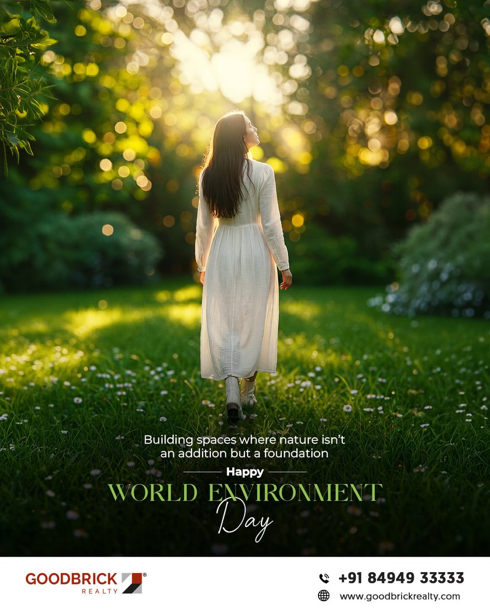 GoodbrickR84888's tweet photo. This World Environment Day, we celebrate the harmony between nature and the spaces we call home. Goodbrick Realty wishes everyone Happy World Environment Day! 🌿
#WorldEnvironmentDay #SustainableLiving #GreenSpaces #BuildingBetterTomorrow #Aesthetics https://t.co/PULEdDzbf3