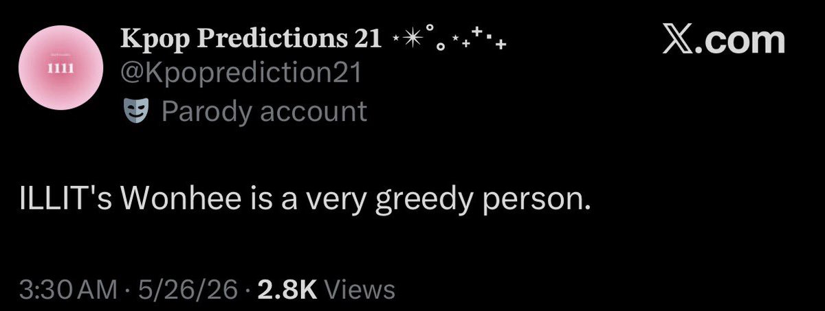 acefimmies's tweet photo. this account is so weird towards illit 😭 not a single normal “prediction” https://t.co/jEDyL25PBc