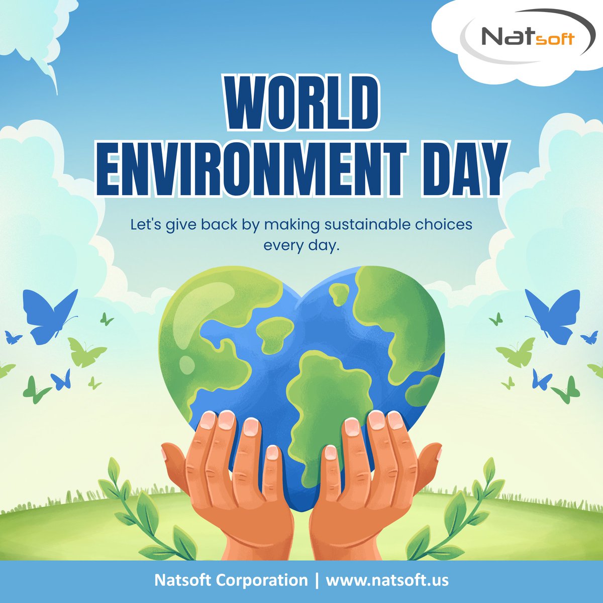 NatsoftCorp's tweet photo. On World Environment Day, we reaffirm our commitment to sustainable practices and environmental stewardship. Together, let's create a positive impact for our communities and our planet. 🌍🌱
#WorldEnvironmentDay #Sustainability #EnvironmentalStewardship #CorporateResponsibility https://t.co/7gjI0JC4Yc
