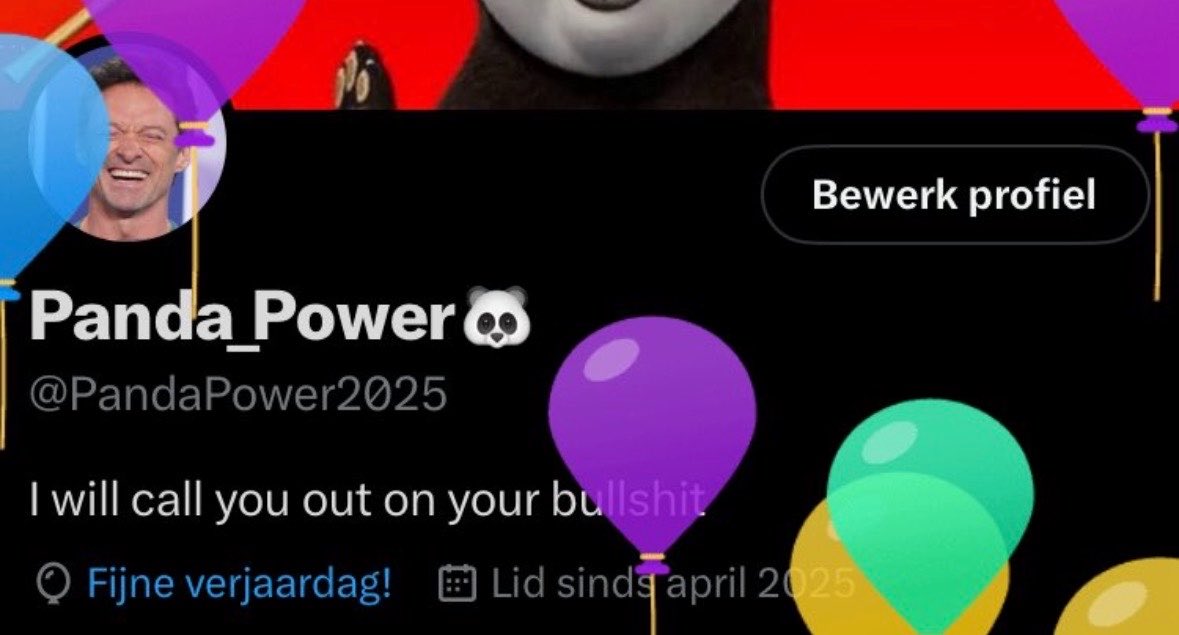 PandaPower2025's tweet photo. Survived another year around the sun, yay! 😂🥂🍾🎈👵🏼🐼 https://t.co/uHQdv9EKdN