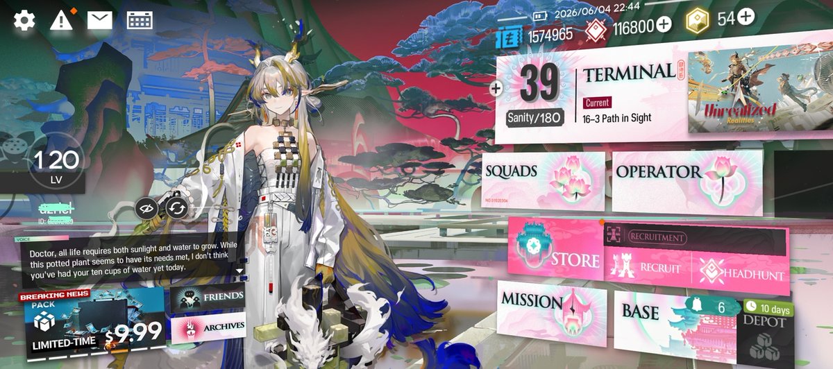 arknightsfess's tweet photo. Aak! Sender udah dapetin ui dan background IS 6 yang cantik ini, kalau ada Yi pasti cocok untuk dia. Kalian mengharapkan sui mana yang playable tahun depan? Sender terserah aja, yang penting Fang nampak batang hidungnya 😭 https://t.co/124lZ1DaoY