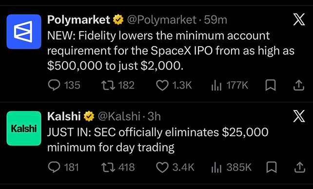 ZssBecker's tweet photo. Trillion $$ IPOs for companies losing billions at 100x revenue. 

Laws changing to force them into 401ks.

This shit.

Fuck dude. We are heading toward something dark. https://t.co/65rnmSdRxK