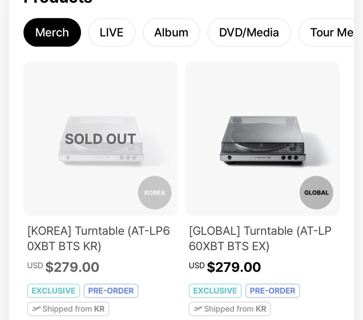 _shortwired_'s tweet photo. This still being available on global makes me want to cry.

Hybe you missed out on a massive market 😞 https://t.co/feV7OO0K8h
