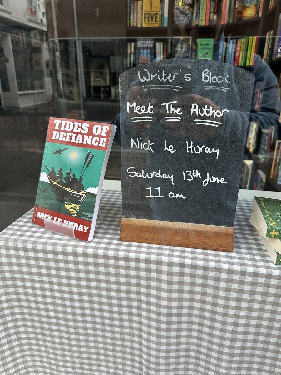 Nickleh's tweet photo. Great seeing my book in a local bookshop.  I will signing copies a week tomorrow. @barnthorn https://t.co/RsZYqcsipB
