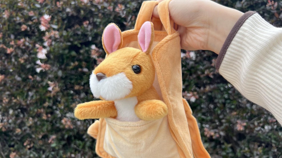acoco様確認専用ページ☆カンガルーのぬいぐるみ お腹の前に赤ちゃんが来るように着用すると、カンガルーのおかあさん