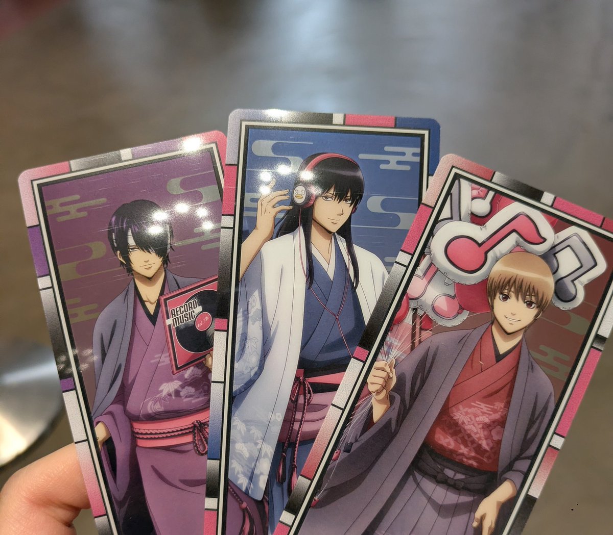 交換】 銀魂 HMV POP UP SHOP 渋谷 特典 しおり 譲 高杉 桂 沖田 求 銀