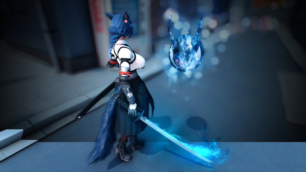 Morinashi's tweet photo. Took a day to properly figure out how to edit and implement VFX and also to make sure the outfit is complete with a pet~ effects are toggleable of course. 
Size adaptations are next, finally~ more soon:tm: https://t.co/xDXd7Kn1fZ