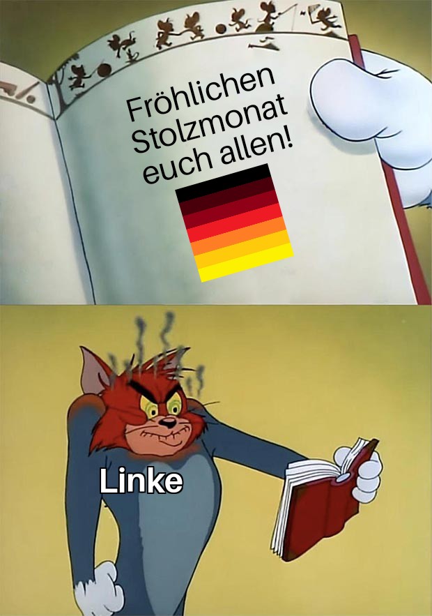RaketenTalahon's tweet photo. Einen wundervollen guten #Stolzmonat Morgen wünsche ich allen, bis auf Linke, Woke, Islamisten und insbesondere nicht Friedrich Merz! https://t.co/RPib9q4tvF