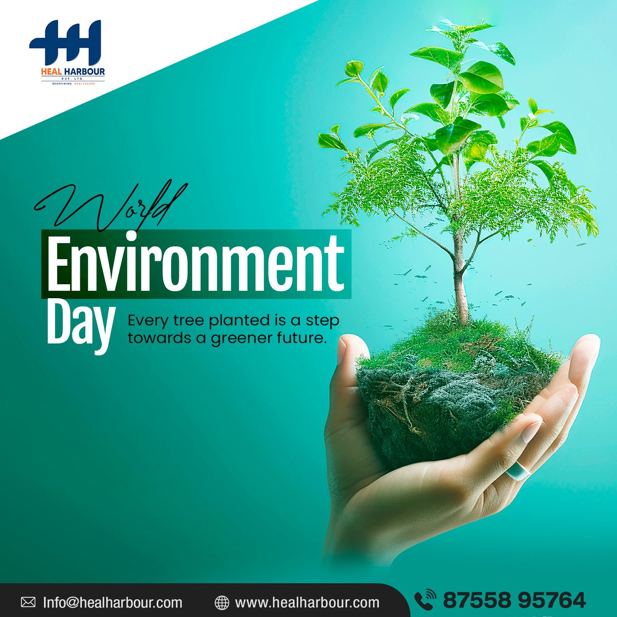 HarbourHeal's tweet photo. WORLD ENVIRONMENT DAY 🌱

Every tree planted is a step towards a greener future.
One Earth. One Future. One Responsibility.💚 

#WorldEnvironmentDay #GoGreen #SaveEnvironment #PlantATree #GreenFuture #Sustainability #ProtectNature #EcoFriendly #OneEarth #EnvironmentDay https://t.co/ZDcNhTzjke