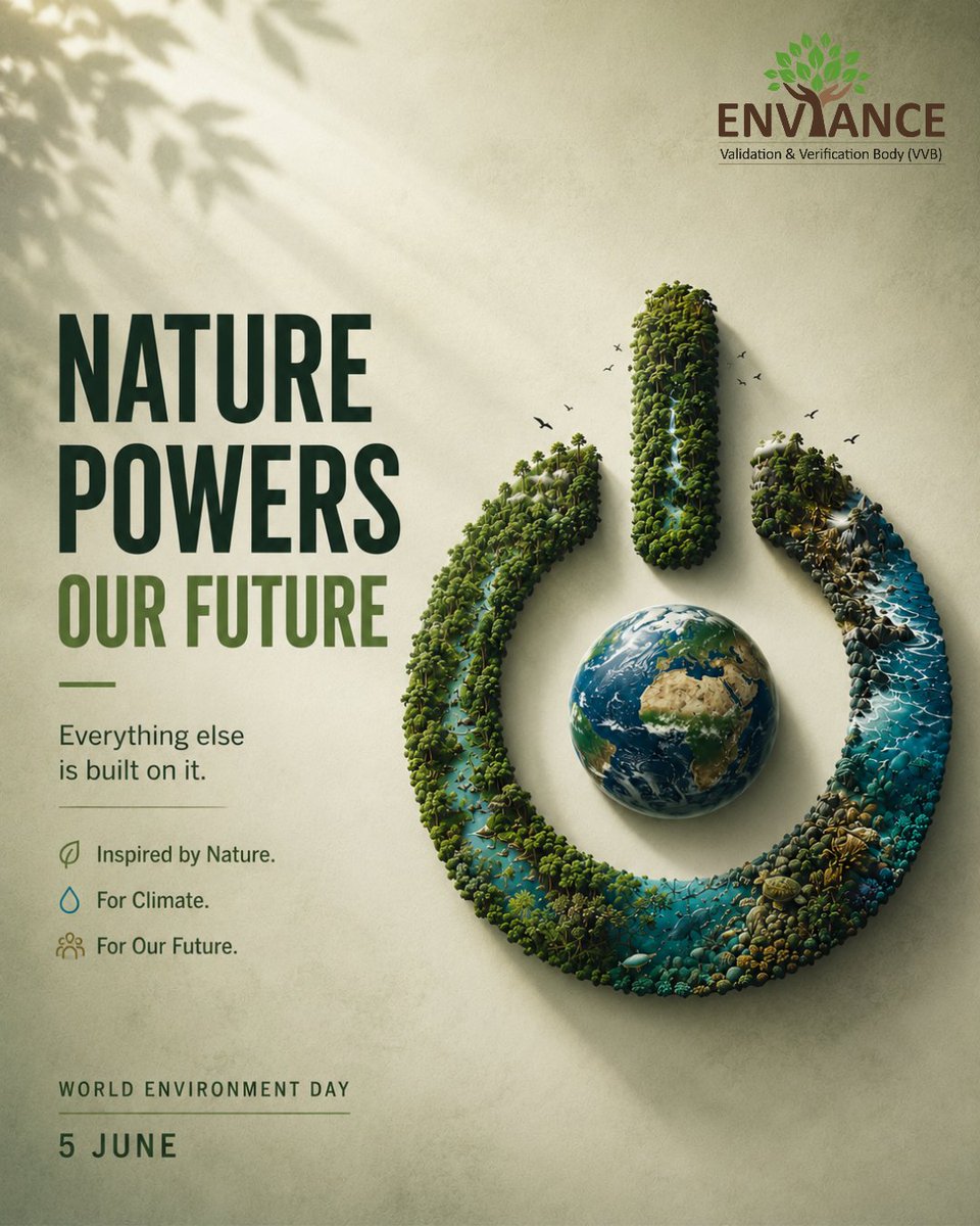 Enviance_VVB's tweet photo. This World Environment Day, let's remember to protect what protects us.

Inspired by Nature. For Climate. For Our Future.

#WorldEnvironmentDay https://t.co/hNlpuqNKiQ
